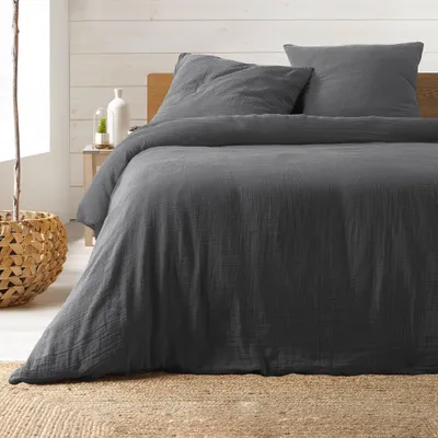 Produktbild von Bettdeckenbezug Uni Grey 260 cm x 240 cm