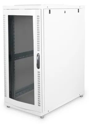 Produktbild von Serverschrank Unique Serie - 600x1000 mm (BxT) (grau, 26 Höheneinheiten)