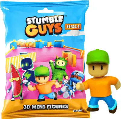 Produktbild von Stumble Guys 3D Sammelfiguren Serie 3 - Chrome Crystal - Figur 11. Mr Stumble