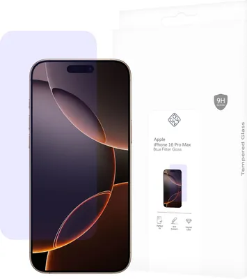 Image de Cazy Protection d’Écran avec Filtre Lumière Bleue compatible avec iPhone 16 Pro Max - Protection d’Écran Anti Lumière Bleue