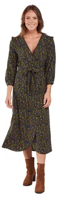 Produktbild von Vila Damen Vizugi Midikleid mit Muster gebunden L