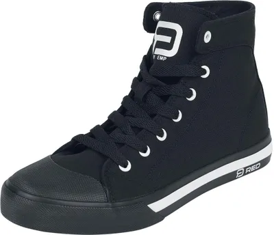 Produktbild von RED by EMP Uni schwarze High-Top-Sneaker mit Schnürsenkeln EU40