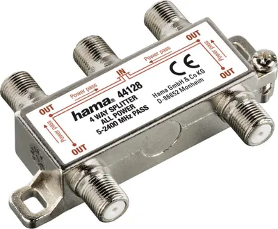 Produktbild von Hama 00179561 Netzwerksplitter Metallisch (00179561)