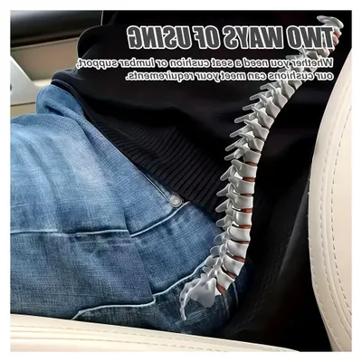 Produktbild von Autositzkissen, Keilkissen für das Auto, Memory Foam Sitzkissen, Ergonomisches Sitzkissen für Fahrer, geeignet für Auto und Bürostuhl