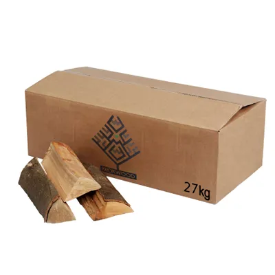 Produktbild von Krok Wood 27 kg Brennholz, Kaminholz 100% Buche für Kaminofen, Lagerfeuer, Feuerschalen (bis 33 cm)