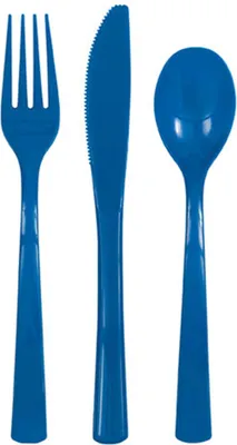 Produktbild von Blaues Besteckset Konstanz 18-teilig