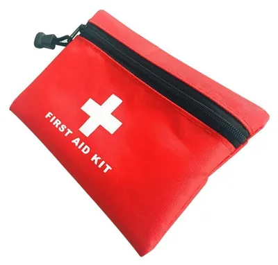 Produktbild von Erste-Hilfe-Tasche Nylon Rot 15x10cm (Leertasche)