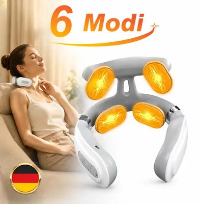 Produktbild von Nackenmassagegerät Shiatsu Massagegerät mit Wärmefunktion Nacken Schultermassage