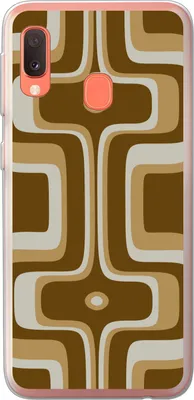 Produktbild von MuchoWow® Handyhülle Schutzhülle Hülle für Telefoonhoesje Samsung Galaxy A20e Retro - Design - Braun Silikon Softcase Handy Hülle - Abdeckung