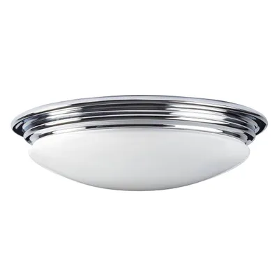 Produktbild von LED Deckenleuchte, Stahl, Glas, Chrom, D 35,6 cm