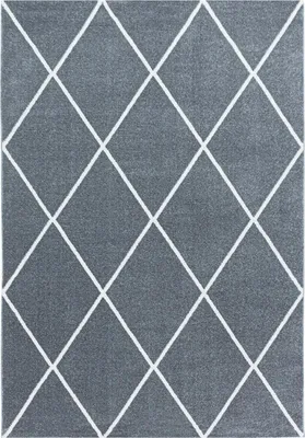 Produktbild von Kurzflor Teppich RIO Silber 80 x 150 cm