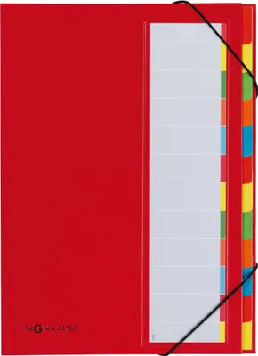 Produktbild von PAGNA Ordnungsmappe Deskorganizer 44133-01 DIN A4 12Fächer rot