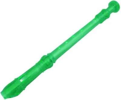 Produktbild von keepdrum Blockflöte Sopran Neon transparent Grün