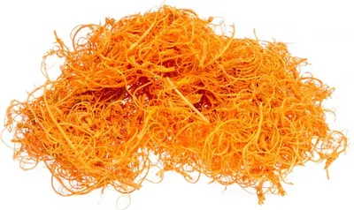 Produktbild von Curly Moos in Orange, Gewicht ca. 500g | Deko-Moos