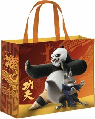 Obrázok produktu pre Torebka na zakupy Kung Fu Panda 4 - Wysokiej jakości materiał recyklingowy