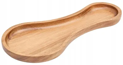 Produktbild von Löffelablage aus Akazienholz, braun, 21,8 cm Länge, 9,6 cm Breite, 1,5 cm Höhe