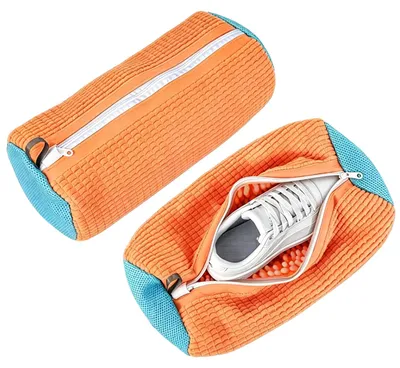 Schuhwaschbeutel 3er-Pack, Mikrofaser, unsichtbarer Reißverschluss