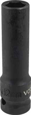 Produktbild von Kraft Schlagschraubernuss 1/2" Stecknuss Lang 12 mm 6-Kant CR-MO