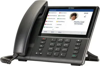 Obrázek produktu pro Mitel 6873 SIP, Sluchátko s kabelem, Hlasitý odposlech, Identifikace volajícího, Černá