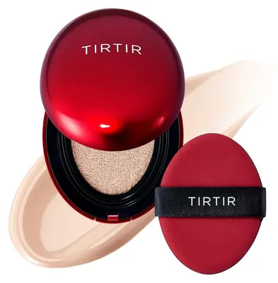 Obrázek produktu pro TIRTIR Mask Fit Red Cushion, Kompaktní skříň, Citlivá pokožka, Pleť náchylná k akné, Univerzální pleť, Hydratační, Vyživující, Vyhlazující, Proti zarudnutí, Hydratující, Cool, Béžová, 17C