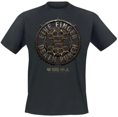 Produktbild von Five Finger Death Punch T-Shirt Herren Knuckles Mock Up 1 schwarz M