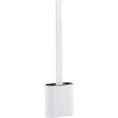 Produktbild von Silikon Toiletbürstehalter - Toiletbürste und Halter - Gegenlufte Toiletbürste - Bodenmontierte Toiletbürste - Ideal für Badezimmer und Toiletten - Weiß