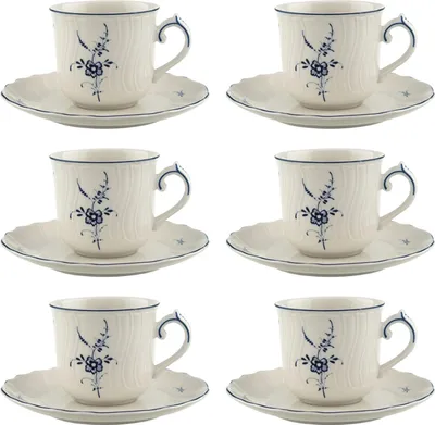 Produktbild von 6er Set Kaffeetasse 120ml mit Untertasse Vieux Luxembourg Villeroy & Boch
