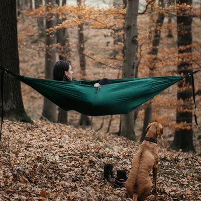 Obrázok produktu pre Hideaway Outfitters Camper Diamond 3 Double Hammock Dark Green vrátane montážneho materiálu Travel