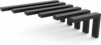 Produktbild von HEVVA - Waschtischhalterung MAIN - 20 cm Tiefe, Schwarz, 1 Stück
