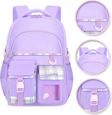 Zdjęcie produktu dla Plecak PATTERN kratka sweet szkolny uniwersalny, kieszonki PL162FIO