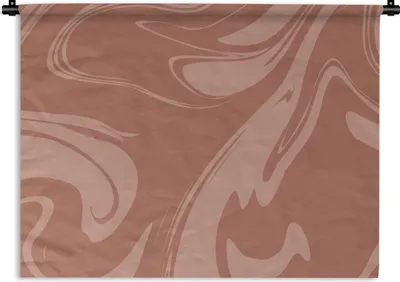 Produktbild von MuchoWow® Wandteppich Wandbehang Marmor - Schokolade - Linie 60x45 cm Tapisserie Dekoration Wandtuch - Das Schlafzimmer