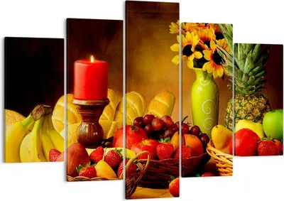 Produktbild von Bild auf Leinwand - Leinwandbild - Banane Korb Essen Früchte - 150x100cm - Wand Bild - Wanddeko - Leinwanddruck - Bilder - Kunstdruck - Wanddekoration - Leinwand bilder - Wandkunst - EA150x100-0462