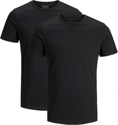 Obrázek produktu pro 2 PACK - pánské triko JACBASIC Regular Fit 12133913 Black, XL