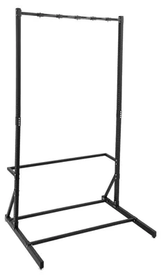 Image de Support à vélos - Support vertical autoportant - Pour 5 vélos - Réglable - Charge maximale : 150 kg - Dimensions : 117 x 91,5 x 205 cm - Noir