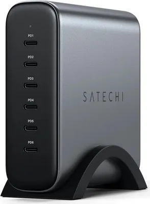 Produktbild von Satechi ST-C200GM-EU Ladegerät für Mobilgeräte Universal Grau AC Indoor (ST-C200GM-EU)