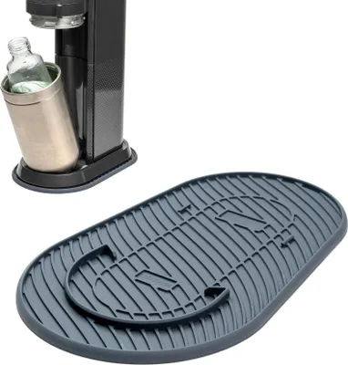 Produktbild von mixcover Silikonmatte, Abtropfmatte Grau kompatibel mit SodaStream Duo