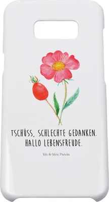 Produktbild von Mr. & Mrs. Panda Samsung Galaxy S8 plus Handyhülle  Blume Hagebutte - Weiß - Geschenk, Garten, Lebensfreude, Handy Case, Cover, Schlechte Gedanken, Hülle