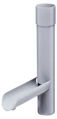 Produktbild von INEFA Regensammler für Fallrohr, PVC DN50 / 50mm Grau Wasserklappe für Regenfallrohr, Dachrinnenzubehör,  Germany