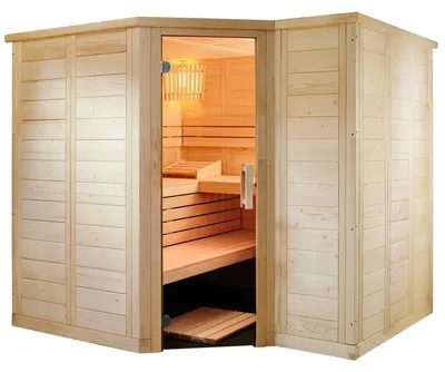 Produktbild von Harvia Polaris Large Massivsauna aus Fichte Saunakabine ca. 234x206x204 cm