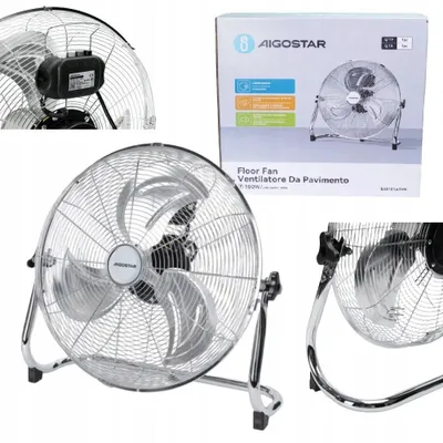 Produktbild von Standventilator „Wiatrak“ 100 W, Umwälzventilator mit 3 Flügeln, Schalter von Aigostar