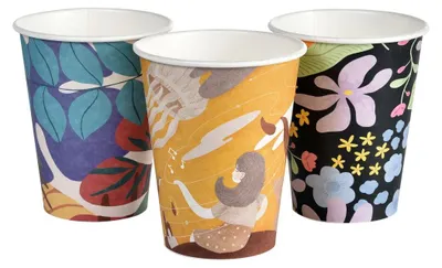 Produktbild von Pappbecher „Art Series“ 350 ml, Durchmesser 90 mm 50 Stück.