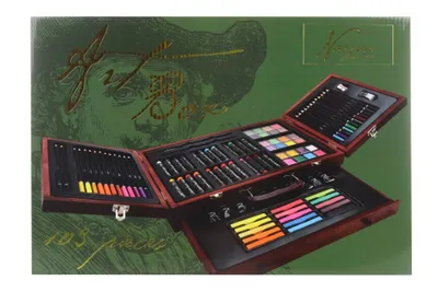 Produktbild von Nassau Luxe Kunstset Creatief in Houten Koffer, 103dlg.
