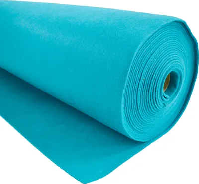Filzstoff Meterware türkis blau