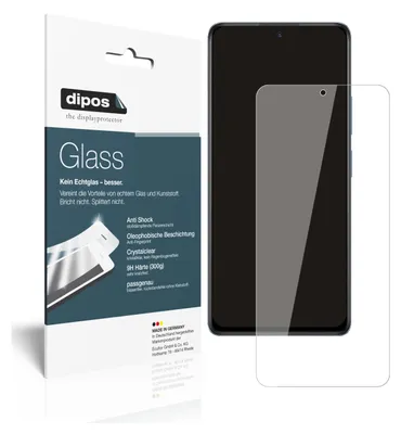 Produktbild von 2x Schutzfolie für Xiaomi Redmi Note 10 Pro Max - Anti-Shock 9H Folie dipos Glass Kunststoffglas