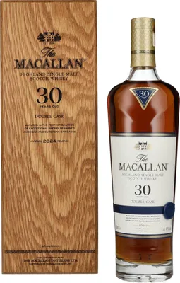 Produktbild von The Macallan 30 Years Old DOUBLE CASK Annual Release 2024 43% Vol. 0,7l in Holzkiste