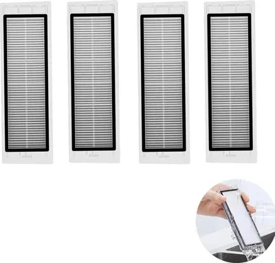 Produktbild von Hepa-Filter Ersatzteile, Filter Zubehör für Roborock S5 S6 Maxv T6 T7 S60 S65 S5 S50 S55 E25 E35 Staubsauger-Teile Ersatzteile, 4 Stück