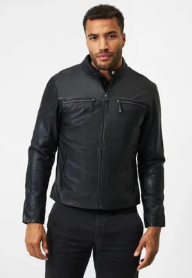 Produktbild von Herren Lederjacke Ricano TRAVELLER – Schwarz / S