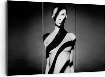 Produktbild von Bild auf Leinwand - Leinwandbild - 3 Teile - Nackt Frau Fotografie - 105x70cm - Wand Bild - Wanddeko - Wandbilder - Leinwanddruck - Bilder - Wanddekoration - Leinwand bilder - Wandbild - CE105x70-4221