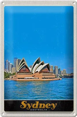 Produktbild von Blechschild Reise 20x30cm Sydney Australien Oper Haus Urlaub