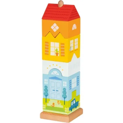 Produktbild von GOKI Schiebeturm aus Holz Stadthaus